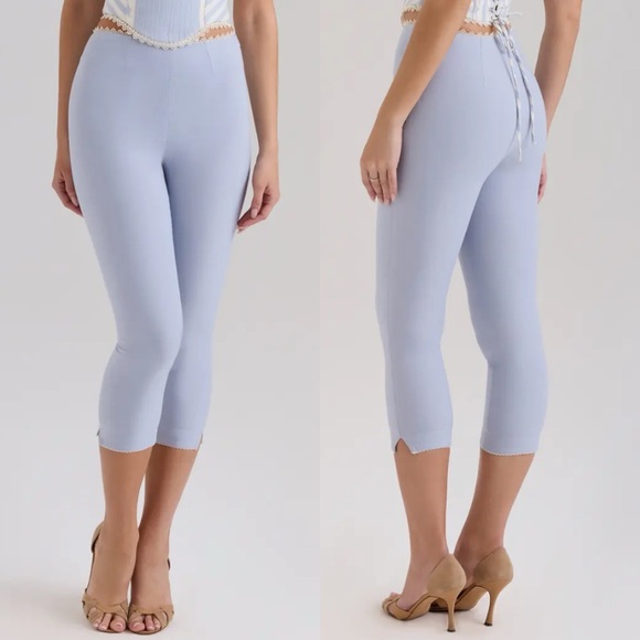 House of CB Carella Slim Fit Capris in Ice Water
